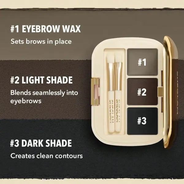 Sheglam Full-Filled Eyebrow Palette-102 Ash Brown