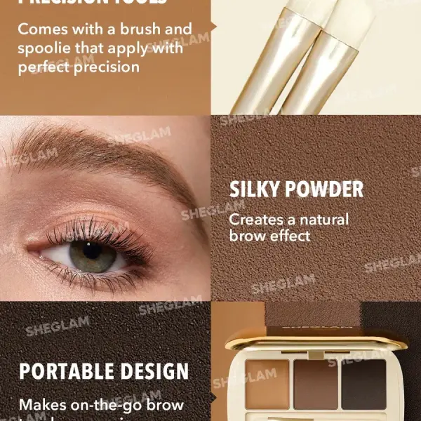 Sheglam Full-Filled Eyebrow Palette-102 Ash Brown