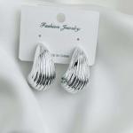 Pure Elegance: Simple Top Silver Earrings