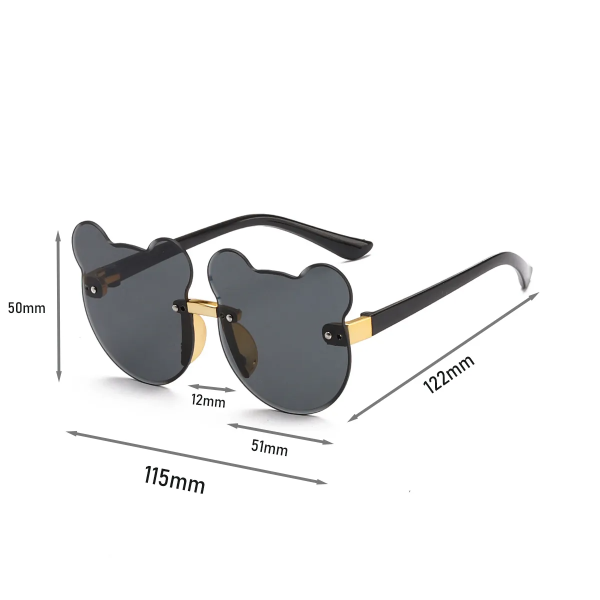 PatPat Cartoon Cat Ears Rimless Glasses (With Glasses Case)
