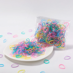 PatPat 500 PCS Light Blue Color Hair Ties for Girls (Random inner bag)