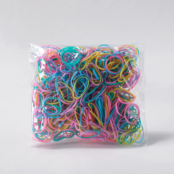 PatPat 500 PCS Light Blue Color Hair Ties for Girls (Random inner bag)