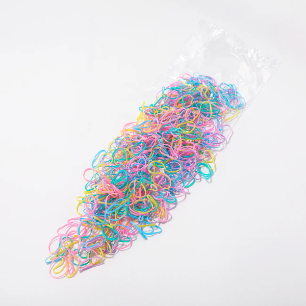 PatPat 500 PCS Light Blue Color Hair Ties for Girls (Random inner bag)