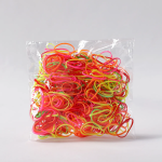 PatPat 500 PCS Orange Color Hair Ties for Girls (Random inner bag)