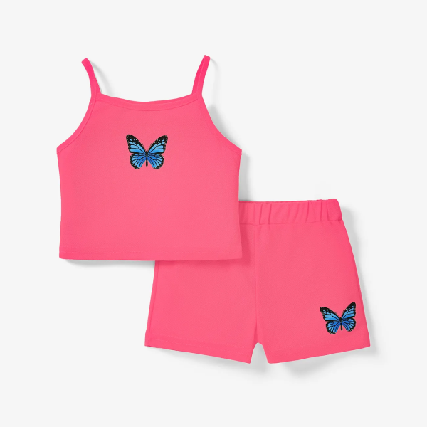 PatPat 2pcs Toddler Girl Camisole and Shorts Set-2Years
