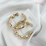 Timeless Grace: Gold Ring Earrings for Her