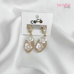 Golden Pearl Stone Earing-22