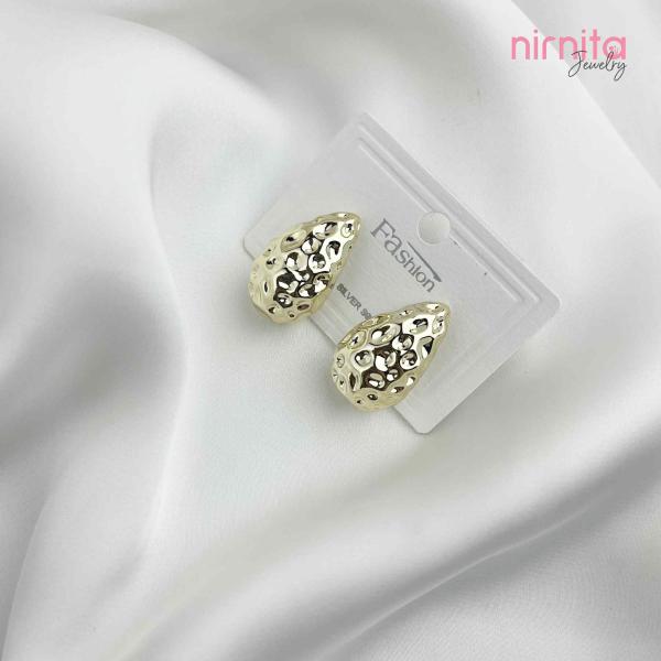 Golden Glow: Minimalist Top Earrings