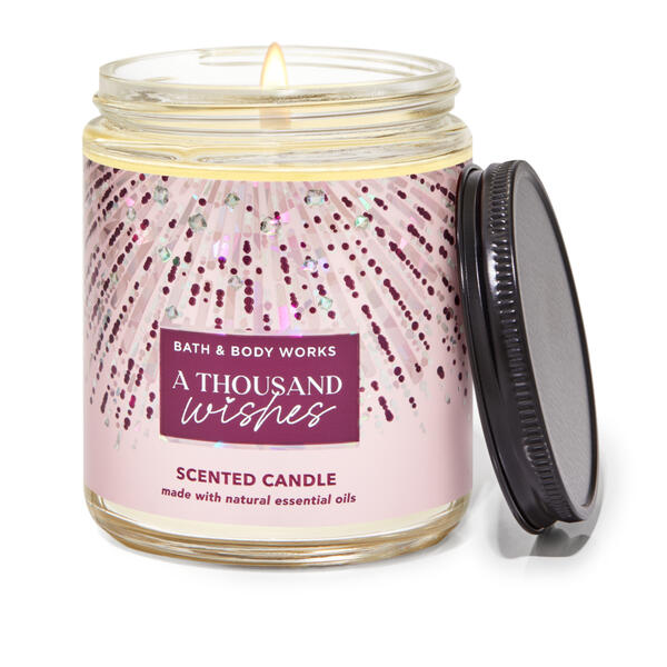 Bath & Body Works A Thousand Wishes Single Wick Candle