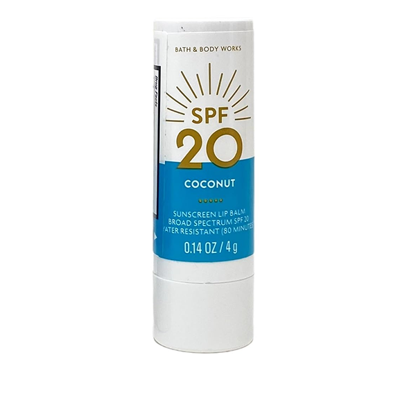 Bath & Body Works Coconut Sunscreen SPF 20 Lip Balm