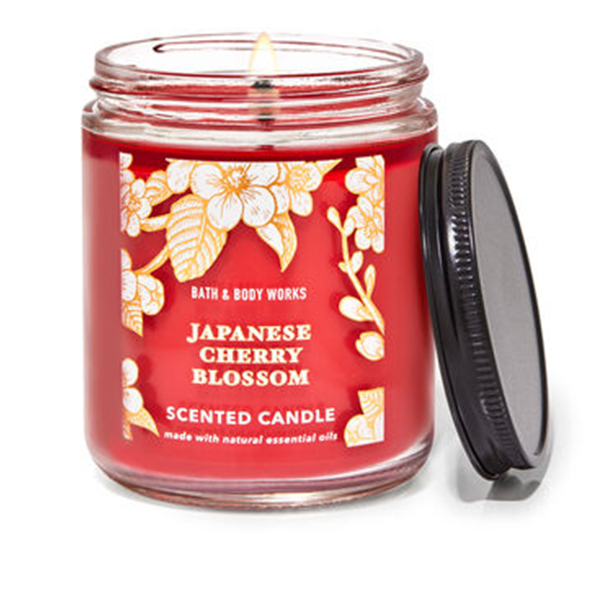 Bath & Body Works Japanese Cherry Blossom Single Wick Candle