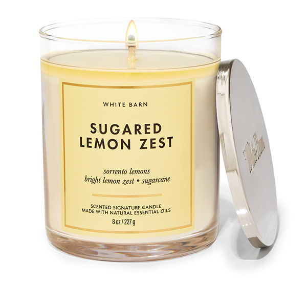 Bath & Body Works Sugared Lemon Zest Single Wick Candle