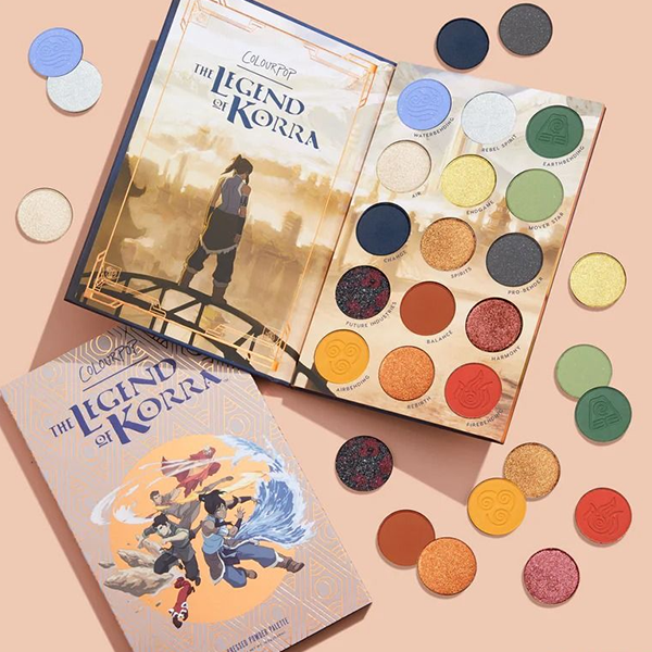 Colourpop The Legend of Korra Eyeshadow Palette