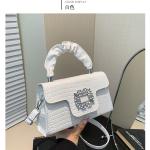 This year's popular all-match small square bag autumn style simple and fashionable crossbody bag bright diamond handbag shoulder bag exquisite