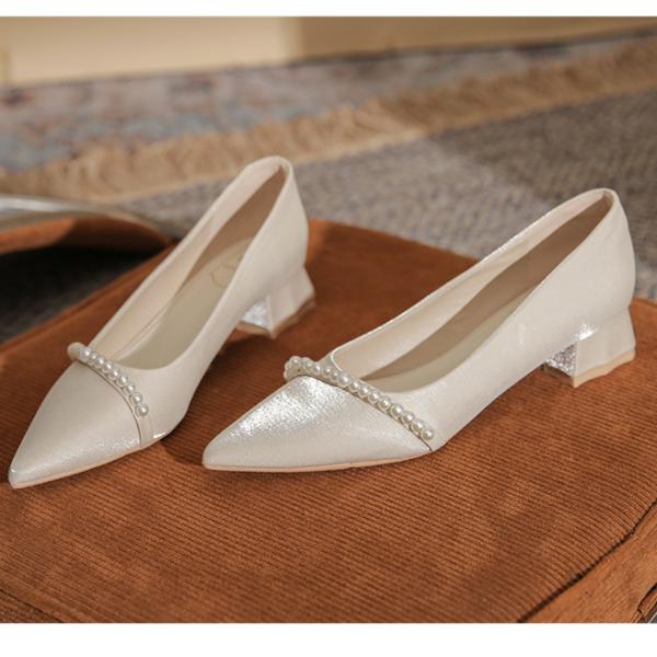 Princess-Inspired Everyday Elegance Thick-Heel Shoes