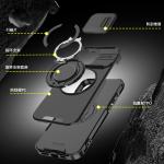 Suitable for iPhone 17 Pro Max Phone Case, Apple 16 Pro Sliding Window Stand, 15 Anti-Drop, 14 Protective Cover