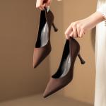 Suede Pointed-Toe Heels- Elegant, Sexy & Versatile