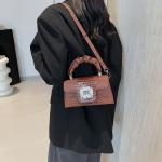 This year's popular all-match small square bag autumn style simple and fashionable crossbody bag bright diamond handbag shoulder bag exquisite