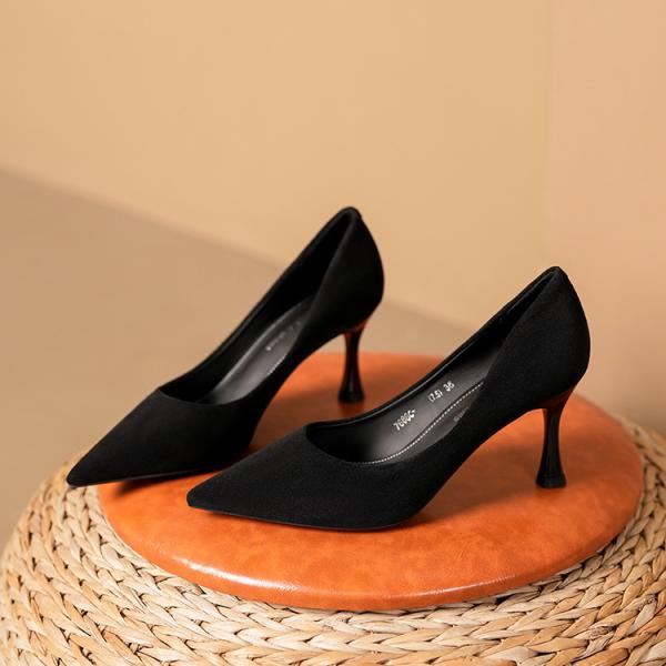 Suede Pointed-Toe Heels- Elegant, Sexy & Versatile