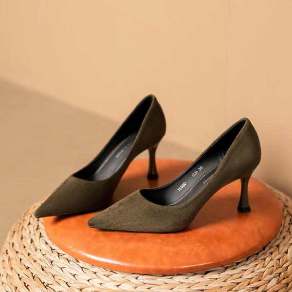 Suede Pointed-Toe Heels- Elegant, Sexy & Versatile