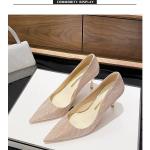 2025 New French Style Gold & Silver High Heels Shoes for Women's