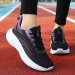 Korean Trend Fly Woven Breathable Non-Slip Lightweight Running Shoes for Women