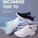 Korean Trend Fly Woven Breathable Non-Slip Lightweight Running Shoes for Women