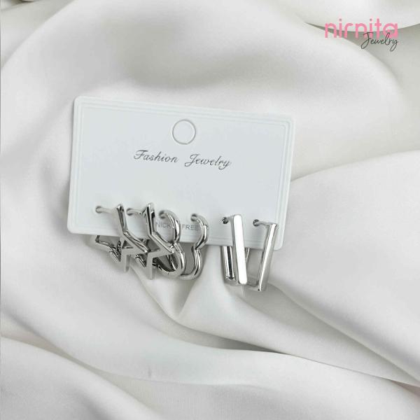 Minimalist Perfection: 3 Silver Top Earrings