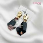 Marble Green Earring