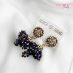 Top Golden & Blue Earing-17