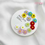 Top Flowers Earring Set (7 Pairs)