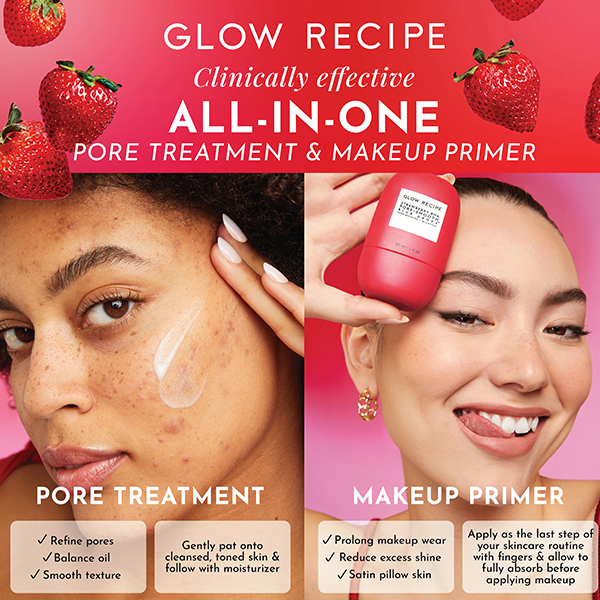 Glow Recipe Strawberry BHA Pore-Smooth Blur Drops Serum- 30ml