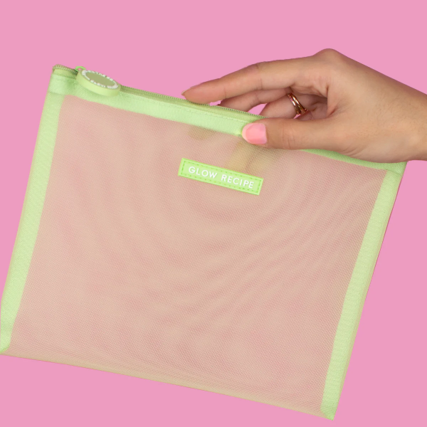 Glow Recipe Glow On The Go Zip Bag- Green