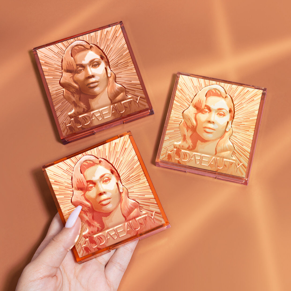 Huda Beauty Mini Obsessions Highlighter Face Palette-Rich Glow