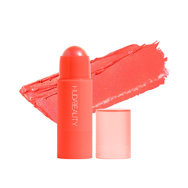 Huda Beauty Cheeky Tint Blush Stick-Coral Cutie