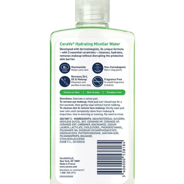 CeraVe Hydrating Micellar Water-296ml
