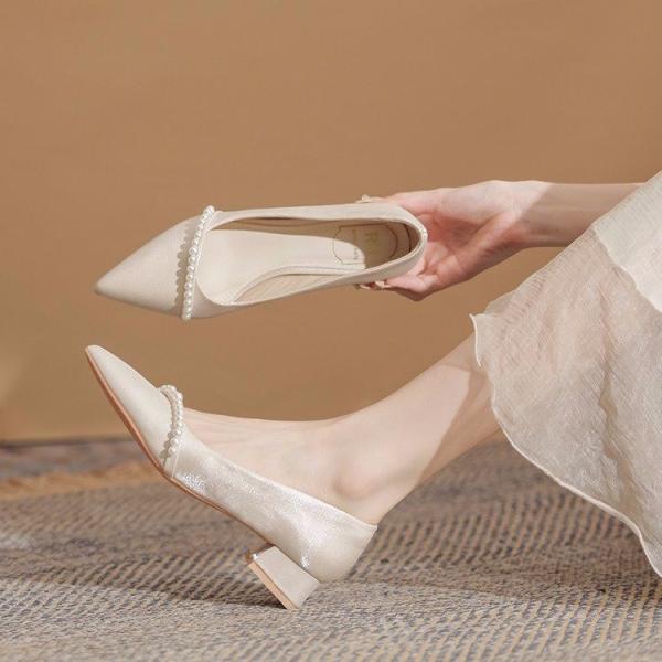 Princess-Inspired Everyday Elegance Thick-Heel Shoes