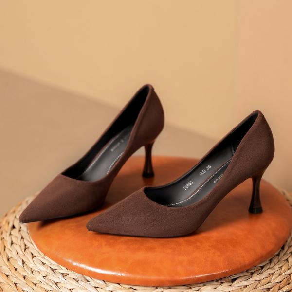 Suede Pointed-Toe Heels- Elegant, Sexy & Versatile