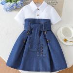 Elegant Cotton Dress for Little Girls