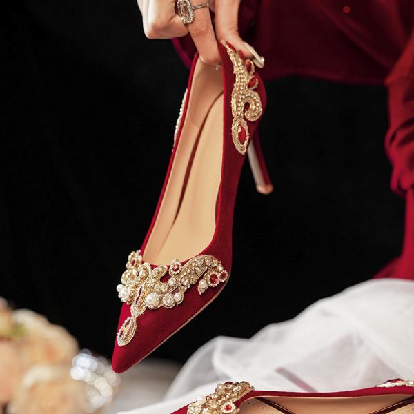 Cinderella-Inspired Elegance Tiring Feet Engagement High Heels Shoes