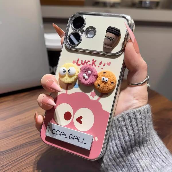 Coffee Coal Ball Case for iPhone 8-17 Series