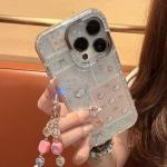 Pink Stripesd Kitty Cat Laser Star Suitable for iPhone 11-17 Series