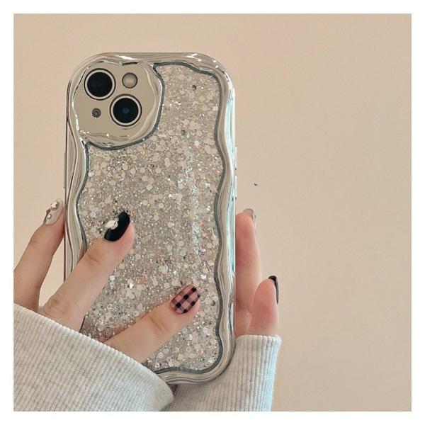 Electroplated Glitter Anti-Fall Cover for iPhone 11-16 Series