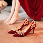 Cinderella-Inspired Elegance Tiring Feet Engagement High Heels Shoes
