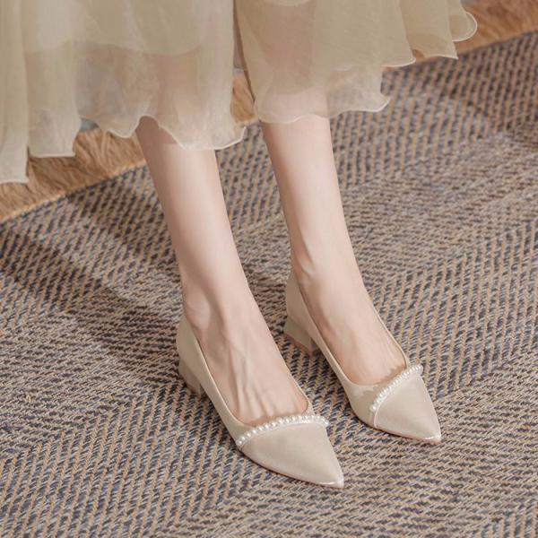 Princess-Inspired Everyday Elegance Thick-Heel Shoes