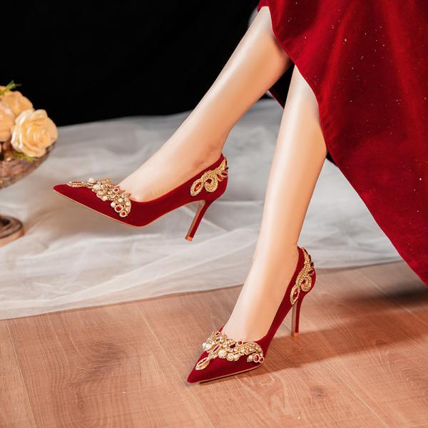 Cinderella-Inspired Elegance Tiring Feet Engagement High Heels Shoes