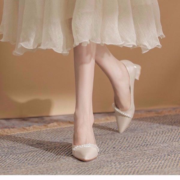 Princess-Inspired Everyday Elegance Thick-Heel Shoes