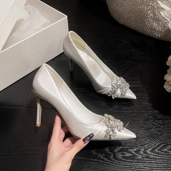 Elegant Socialite Hollow Dress High Heels for Women