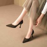 Suede Pointed-Toe Heels- Elegant, Sexy & Versatile