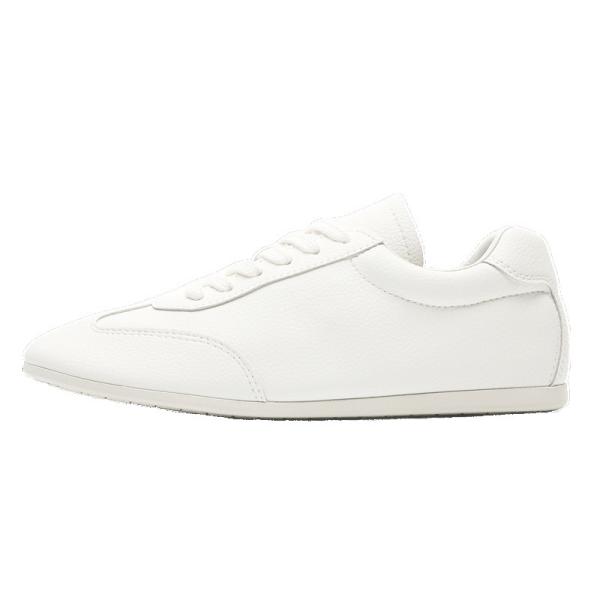 Ultra-light Soft Bottom White Casual Cowhide Shoe